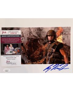 Casper Van Dien Starship Troopers signed in person 8x10 w/JSA COA #2