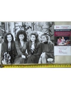 Designing Women Cast of 4 W/ JSA COA 9x7 #364