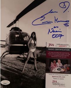 Caroline Munro BOND 007 Original Autographed 8X10 Photo w/JSA COA #2