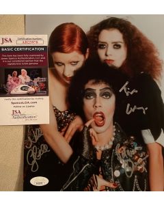 ROCKY HORROR PICTURE SHOW Cast of 3 Original Autographed 8X10 Photo w/JSA COA