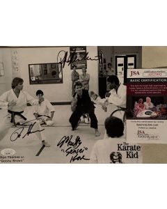 KARATE KID Cast of 3 Ralph Macchio ++ Original Autographed 8X10 Photo w/JSA COA