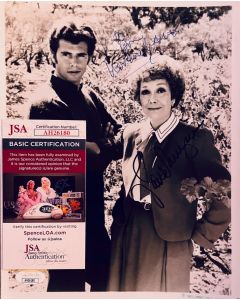 Jane Wyman (RIP) & Lorenzo Lamas FALCON CREST Original Signed 8X10 w/JSA COA