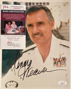 Dennis Weaver (RIP) EMERALD POINT N.A.S.1983 Original Signed 8X10 w/JSA COA