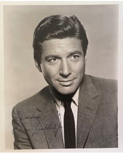 Efrem Zimbalist Jr. MAVERICK, HAWAIIN EYE (To: Barbara) Original signed 8X10 RIP