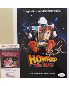 Lea Thompson & Ed Gale Howard the Duck 1986 Original signed 8X10 Photo w/JSA COA #2