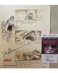 Joe Alves Jaws Conceptual Artwork Signed original 8x10 W/ JSA COA added shark #2