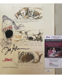 Joe Alves Jaws Conceptual Artwork Signed original 8x10 W/ JSA COA added shark #3