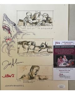 Joe Alves Jaws Conceptual Artwork Signed original 8x10 W/ JSA COA added shark #5