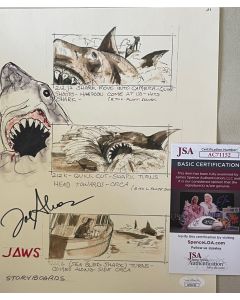 Joe Alves Jaws Conceptual Artwork Signed original 8x10 W/ JSA COA added shark #6