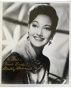 Dorothy Lamour (RIP) ROAD TO BALI, CREEPSHOW 2 Original Signed 8X10 (TO: DON)