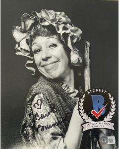 Carol Burnett COMEDY LEGEND Original Autographed 8X10 Photo w/Beckett COA #4