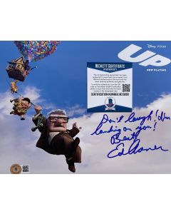 Ed Asner (1929-2021) Up 8X10 photo w/Beckett COA 