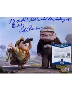 Ed Asner (1929-2021) Up 8X10 photo w/Beckett COA 2