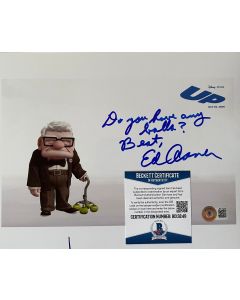 Ed Asner (1929-2021) Up 8X10 photo w/Beckett COA 4