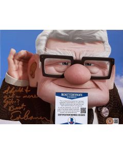 Ed Asner Rip (1929-2021) Up 8X10 photo w/Beckett COA 6