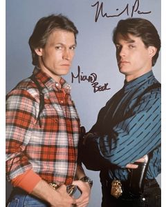 Michael Pare & Michael Beck Houston Knights Original Signed 8X10 Photo #3