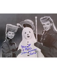 Margaret O'Brien MEET ME IN ST. LOUIS 1944 Original Signed 8X10 Photo #32