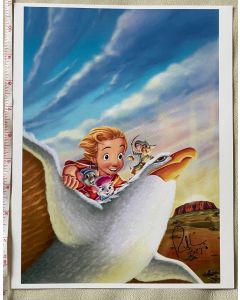 Rick Law DISNEY ANIMATOR The Rescuers Down Under 1990 Original Signed 8X10 #3