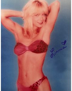 Linnea Quigley HORROR WORKOUT, Creepozoids signed in person 8X10 Autograph #6