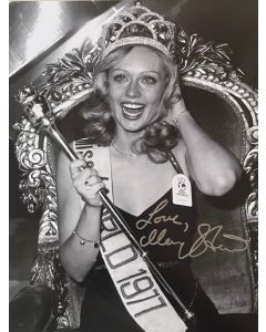 Mary Stavin MISS WORLD 1977 signed in person 8X10 Autograph #18