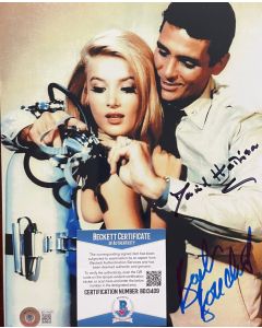 David Hedison & Barbara Bouchet 8X10 photo w/Beckett COA
