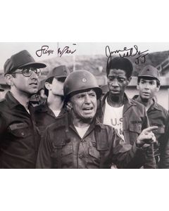 Jimmy Walker & George Wyner AT EASE 1983 Autographed 8X10 photo