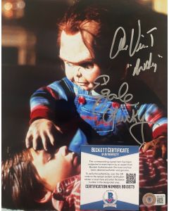 Ed Gale & Alex Vincent Chucky signed 8x10 w/ Beckett COA