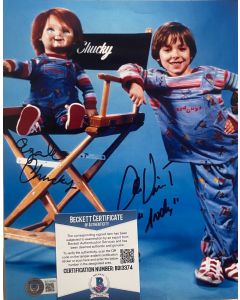 Ed Gale & Alex Vincent CHUCKY 8X10 w/Beckett COA #2