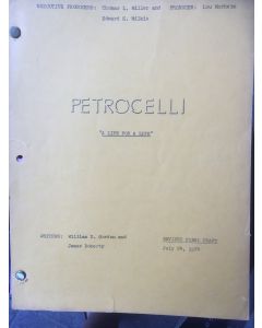 Petrocelli "A Life For A Life Original Script