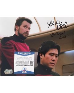 Brian Tochi Star Trek 8X10 w/Beckett COA #2
