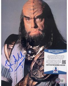 John Schuck Star Trek 8X10 w/Beckett COA