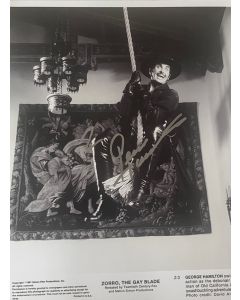 George Hamilton Zorro Original Autographed 8X10 photo #12