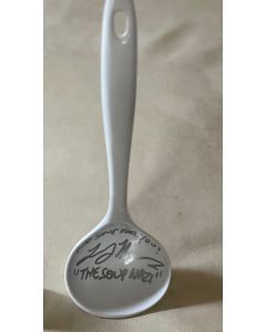 Larry Thomas SEINFELD SOUP NAZI, WHITE SOUP LADLE in person Autograph #29