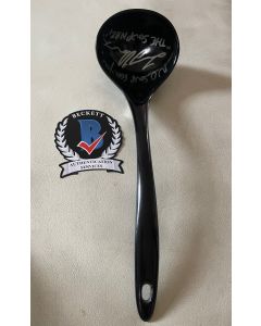 Larry Thomas SEINFELD SOUP NAZI, BLACK SOUP LADLE in person signed w/BECKETT COA