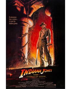 Harrison Ford Indiana Jones & The temple Of Doom Reprint Movie Poster 27x40