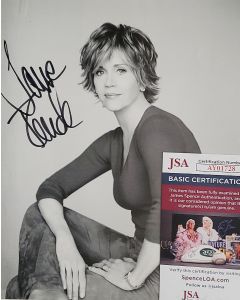 Jane Fonda BARBARELLA, BOOK CLUB signed 8x10 w/JSA COA # G01