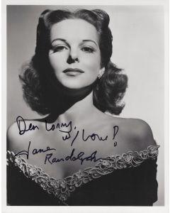 Jane Randolph THE CURSE OF THE CAT PEOPLE (TO LARRY) signed 8x10 Photo #1