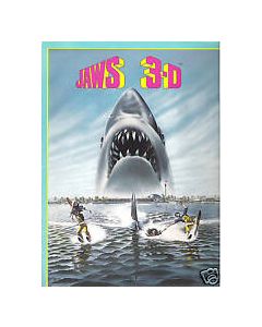 Jaws 3D 1983 original movie program