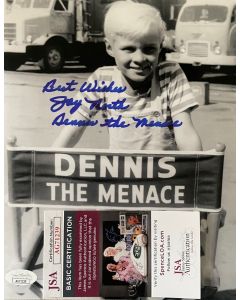 Jay North DENNIS THE MENACE Original signed 8X10 Photo w/JSA COA #3