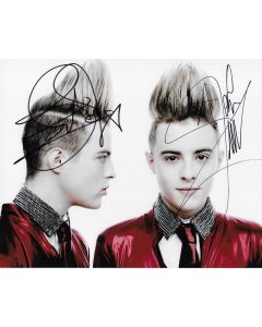 Jedward  Autographed 8x10 Irish singing and TV presenting duo