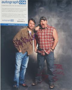 Jeff Foxworthy & Larry the Cable Guy DUO WE'VE BEEN THINKIN' TOUR w/COA 8X10 signed by both # G01