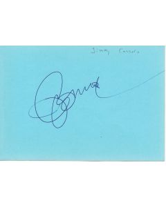 Jimmy Connors/ Maury Povich signed album page/card