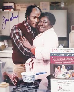 John Amos GOOD TIMES signed 8x10 w/JSA COA RIP # G01