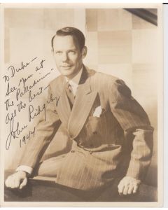 John Ridgely (Signature personalized to Duke) - Vintage Photo