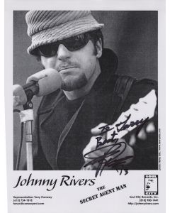 Johnny Rivers American retired musician 1960-1970 (TO LARRY) signed 8x10 #1