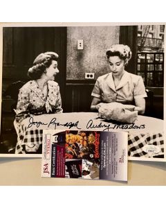 The Honeymooners Joyce Randolph & Audrey Meadows RIP signed 8x10 w/JSA COA