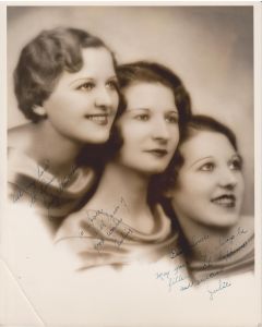 Rudy Vallee Singers (Signature personalized to Lovee) - Vintage Photo