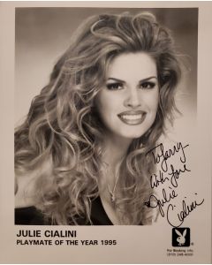 Julie Lynn Cialini PLAYBOY PLAYMATE YEAR 1995 TO: LARRY Signed 8x10 Photo
