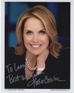 Katie Couric Media TO:LARRY Signed 8x10 #1