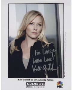 Kelli Giddish LAW & ORDER: SPECIAL VICTIMS UNIT TV SHOW TO:LARRY Signed 8x10 #1